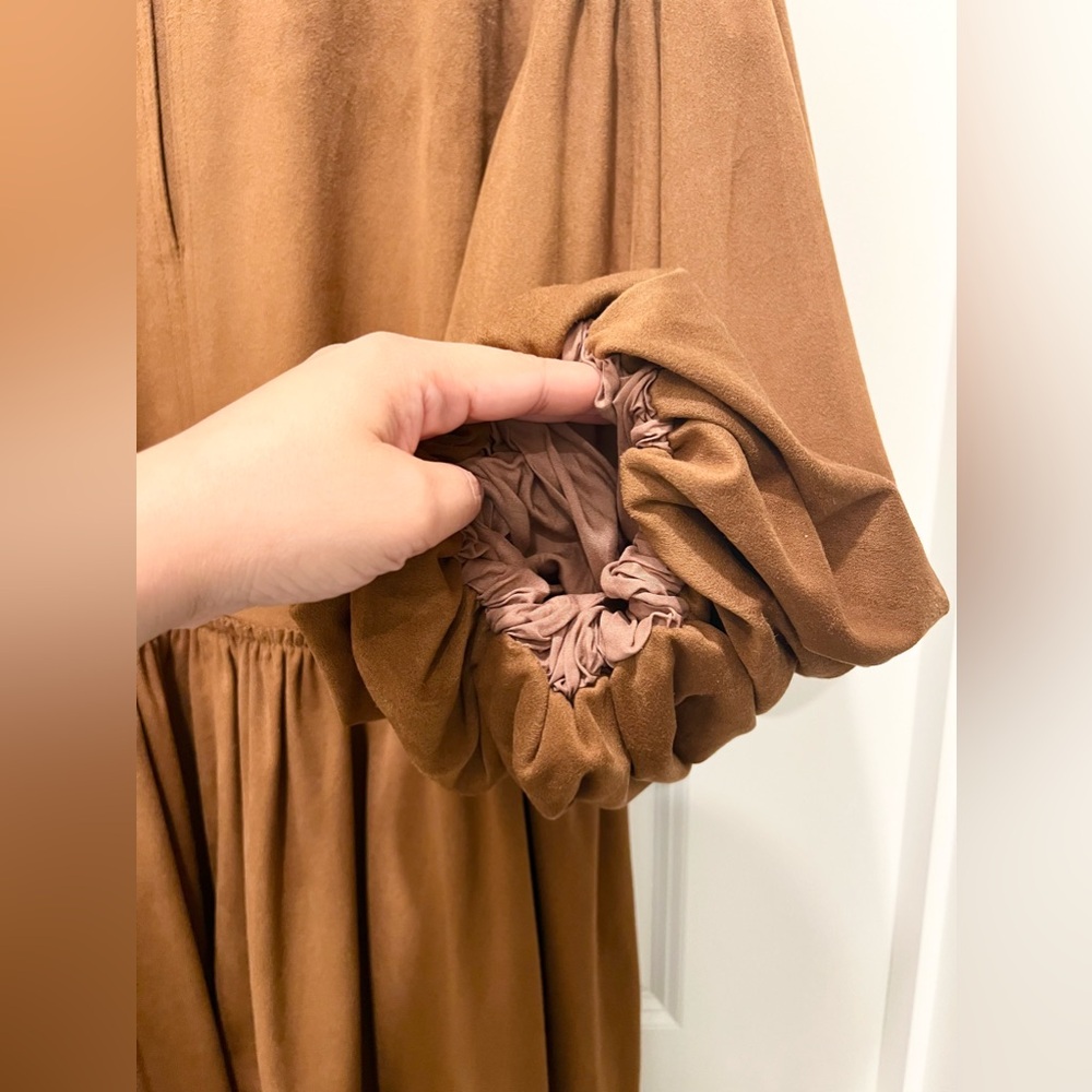 FREE PEOPLE Summer Love Faux Suede Dress - Picture 6 of 6